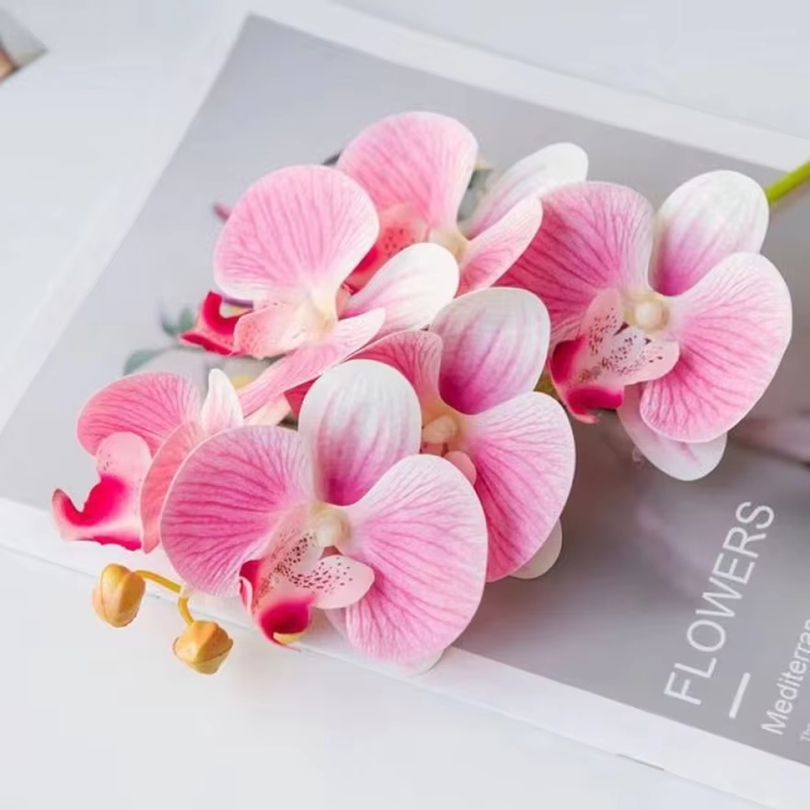 Florist Supply Vases - 3D yapay çiçekler Plastik Kelebek Orkide