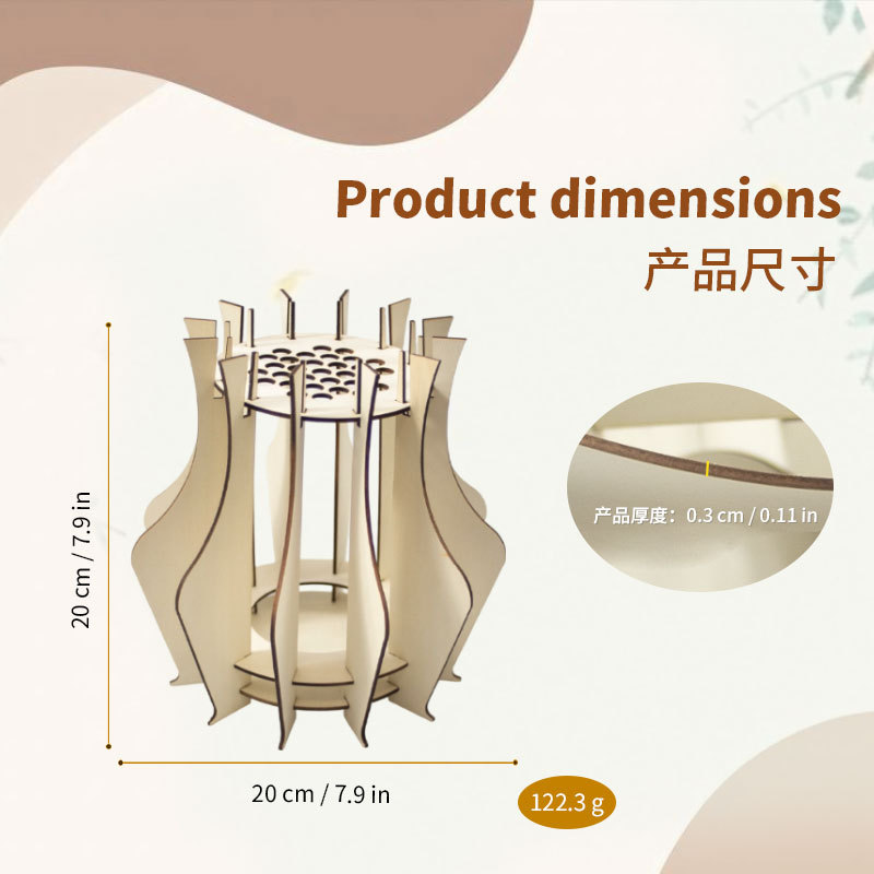 Ahşap Puzzle Vazo Buketler İçi - Florist Supply Vases incelemesi ve fiyatı